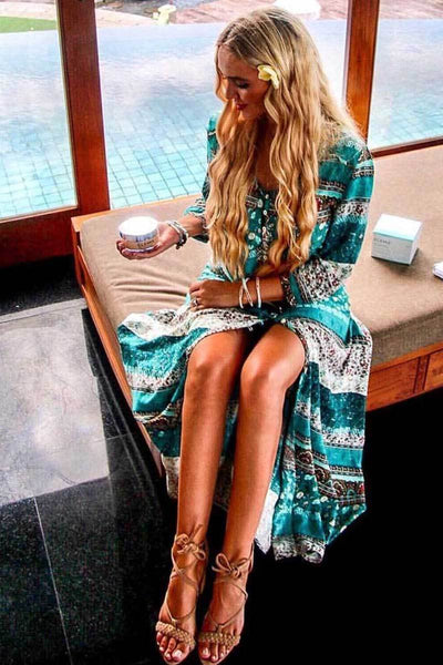 Vestido Maxi Bohemian Encanto do Deserto