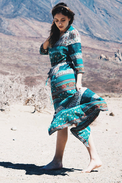 Vestido Maxi Bohemian Encanto do Deserto