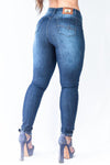 Calça Jeans Feminina Skinny Desbotada