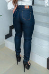 Calça Jeans Feminina Skinny e Cintura Alta