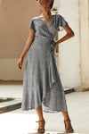 Vestido Transpasse Verão Decote em V