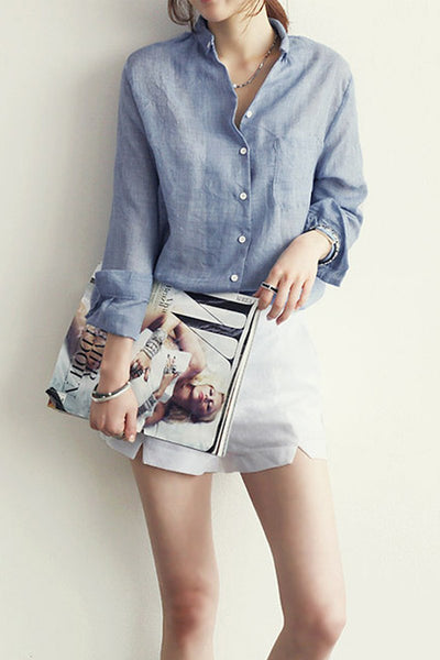 Blusa Oxford de Linho