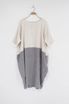 Vestido Camiseta Bloco de Cor