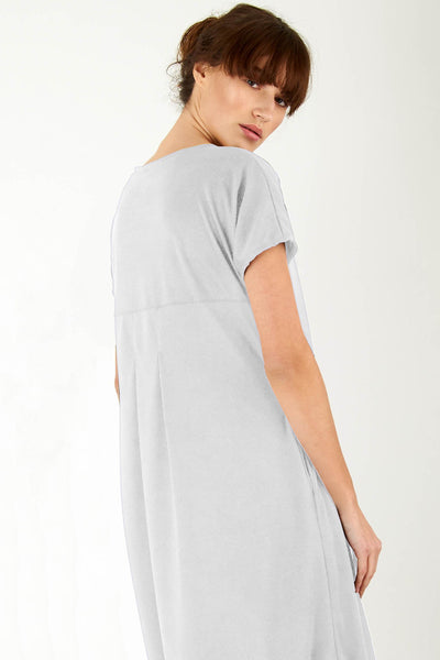Vestido Maxi com Fendas Laterais com Bolsos