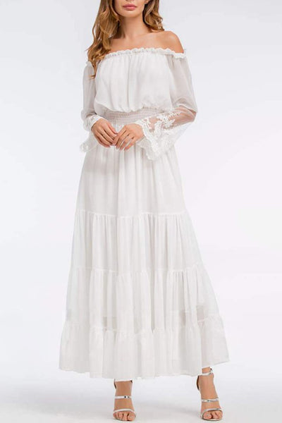 Vestido Maxi Renda Vintage